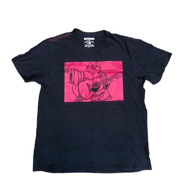 TRUE Religion T Shirt BUDDHA MOVE SS Crew Large - Picture 2 of 7